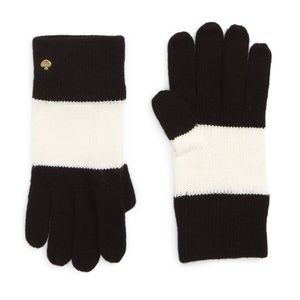 Kate Spade Colorblock Knit Gloves